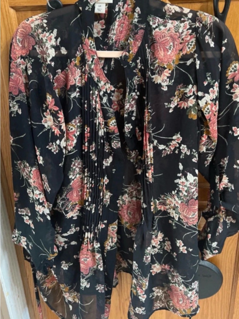 Style & Co 1XL Sheer Blouse